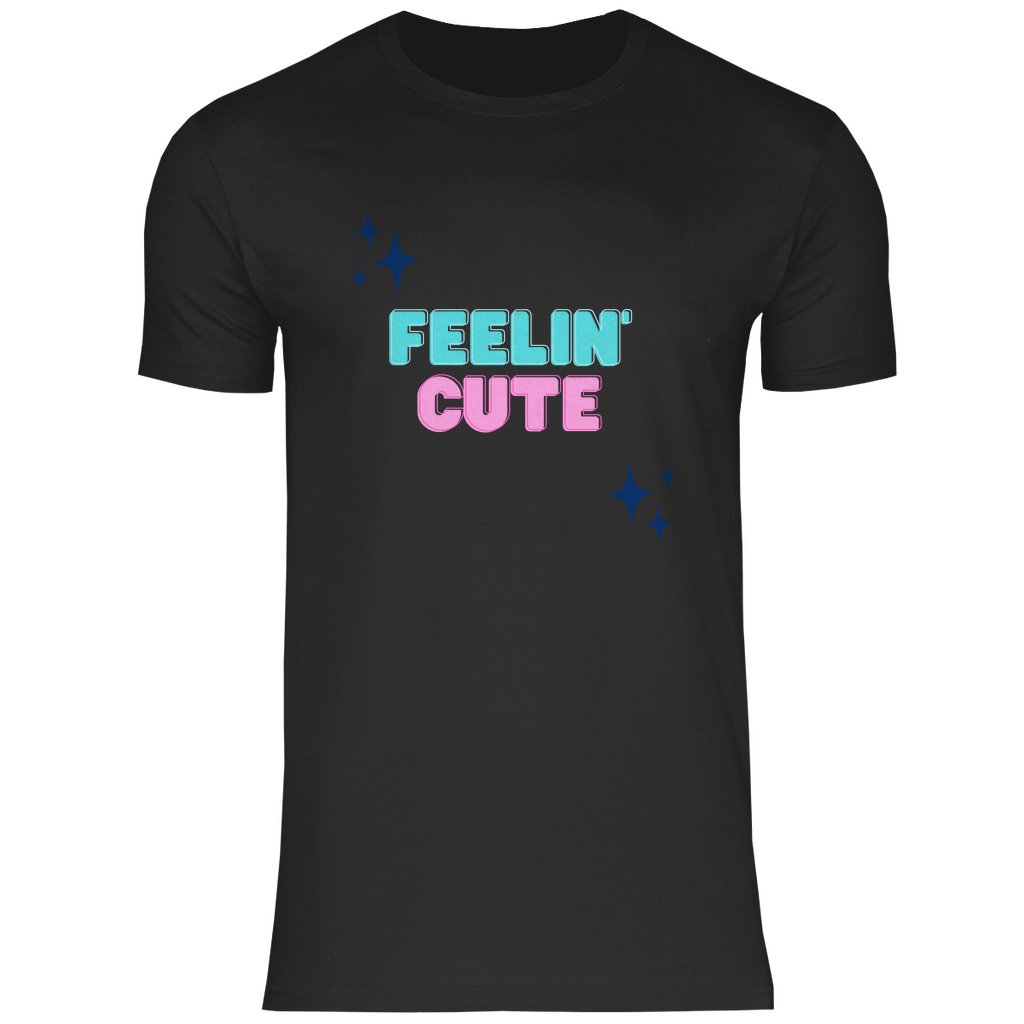 Herren T-Shirt Feelin Cute - Arte Sole Luna